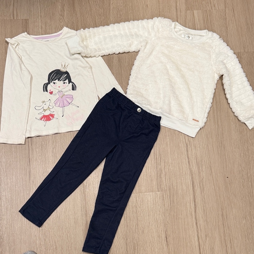Girls' Long Sleeve Top and Jeggings Bundle